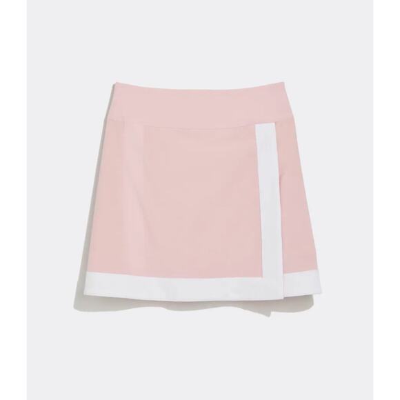 Vineyard Vines Performance Skort Small Pink Colorblock Active Pickleball Preppy - Picture 2 of 14